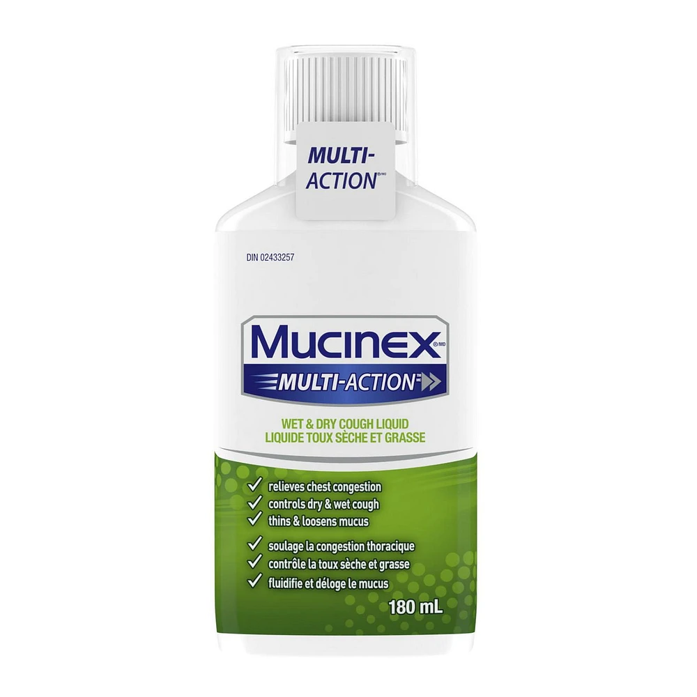 MUCINEX MULTI-ACTION Toux sèche et grasse en format liquide