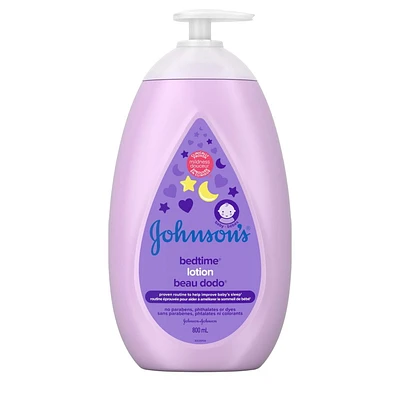 Johnson's Baby Bedtime Moisturizing Lotion and Cream for Dry Skin, 800 mL