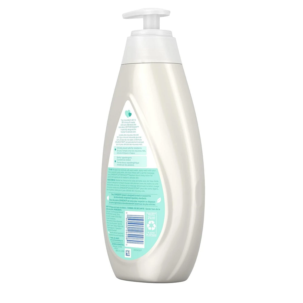 Johnson's Baby, Cottontouch, Newborn Wash & Shampoo, 800 mL