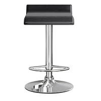 Winsome Spectrum Adjustable Swivel Stools, Black & Chrome - 93329