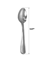 Mainstays Fleetline 3 Piece Stainless Steel Teaspoon Set, Silver Tableware, MS Fleetline Teaspoons