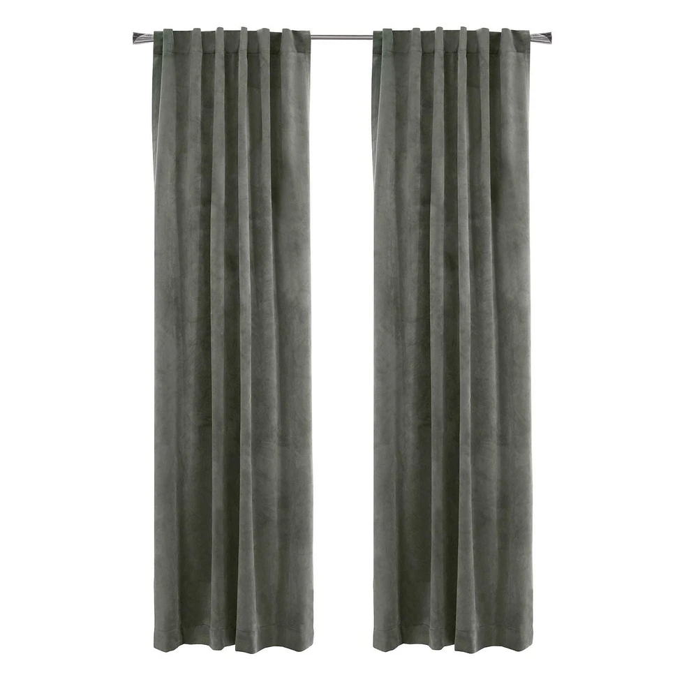 Sicily Room Darkening Dual Header Indoor Curtain