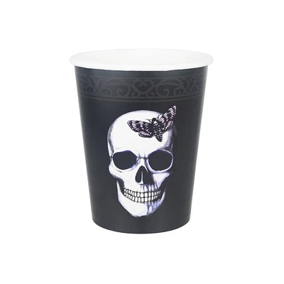 8ct paper cups - skull