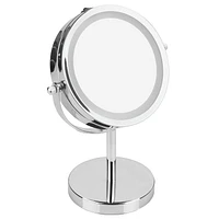 Home Trend Lighted Vanity Mirror 10", Chrome, Make-up Mirror with integrated light