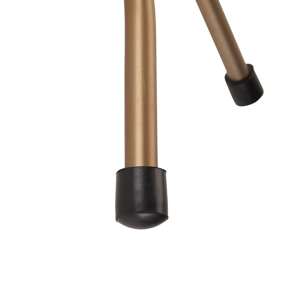 Drive Medical Bronze with Black Folding Lightweight Cane with Sling Style Seat