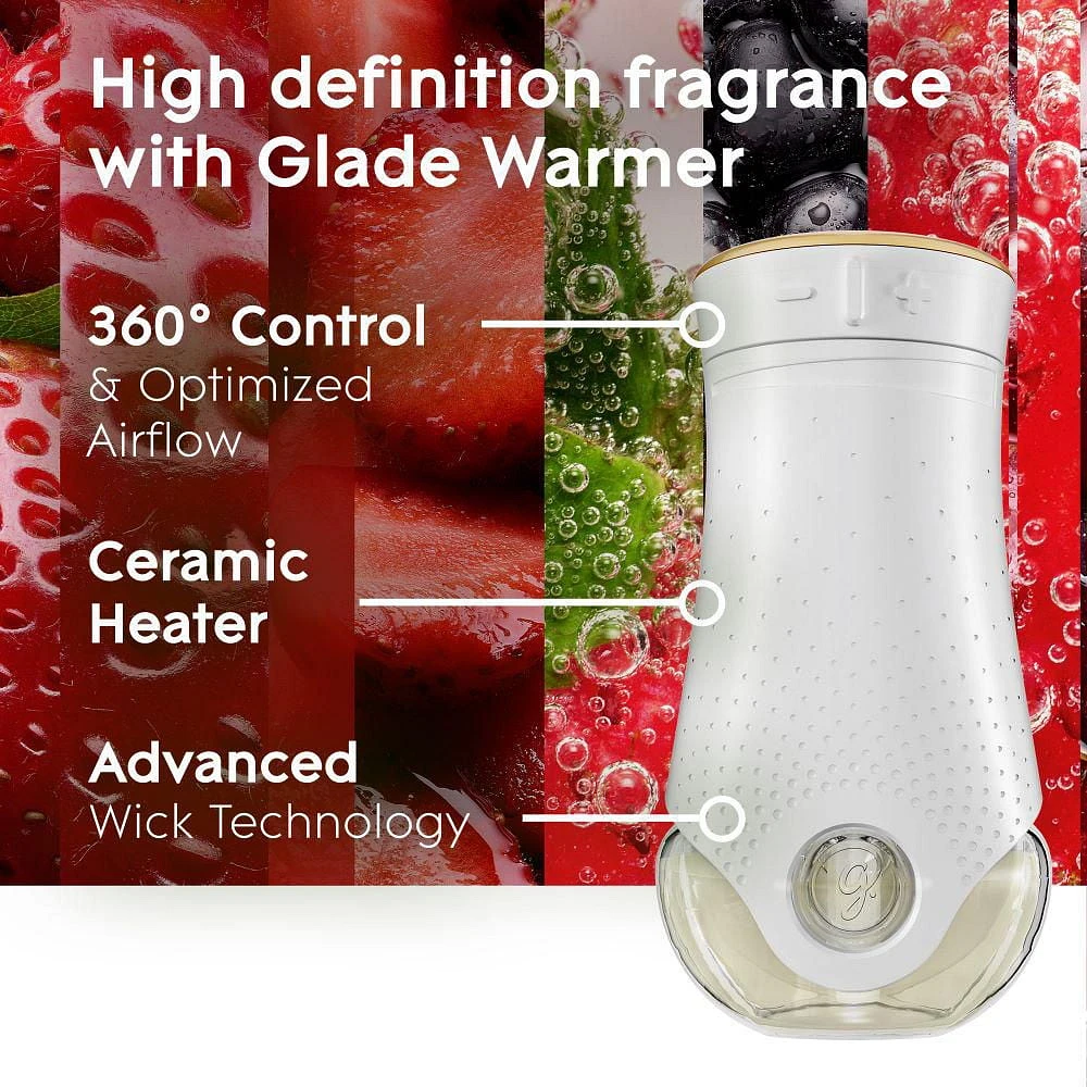 Glade Plugins® Air Freshener Oil Refill, Bubbly Berry Splash, 5 Refills