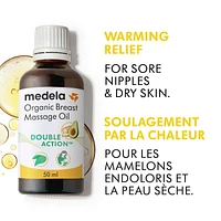 Medela Organic Breast Massage Oil, Relieve Breast Tenderness and Fullness