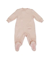 Juddlies Designs - Nouveau-né, bébé, tout-petit - Collection Mini Waffle - Dormeur à pied - Argile Rose