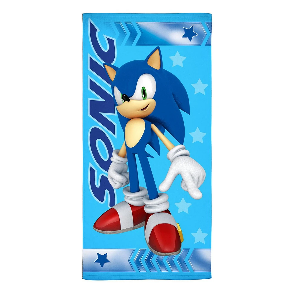 Sonic "Speed Class" Beach Towel, Sonic Beach Towel