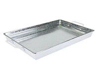 Home Trends White Metal Rectangle Tray ,1 Piece