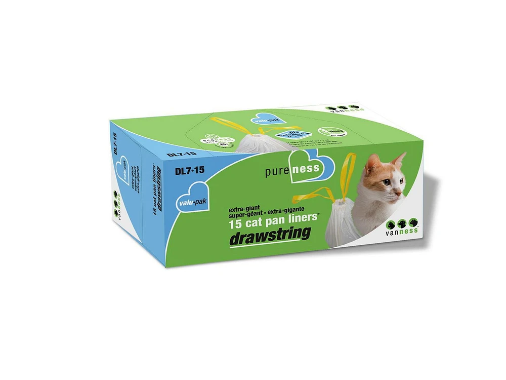 Van Ness Extra-Giant Drawstring Liner Valu-PaK(DL7-15), XL Drawstring Liner Valu-Pak