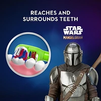 Oral-B Kid's Battery Toothbrush featuring Star Wars The Mandalorian, Soft Bristles, for Kids 3+, 1 Count