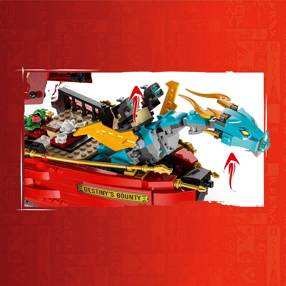 LEGO NINJAGO Destiny’s Bounty – race against time 71797 Building Toy  Features a Ninja Airship, 2 Dragons and 6 Minifigures, Gift for Boys and Girls Ages 9+ Who Love Ninjas and Dragons