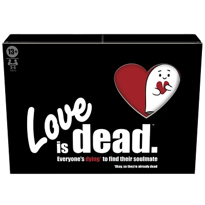 Love is Dead, jeu de cartes pour adultes et adolescents, jeu de stratégie légère et de rencontres pour 2 à 5 joueurs, à partir de 13 ans