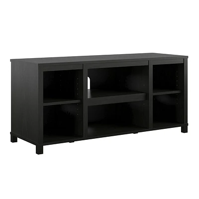 Home Trends Parsons TV Stand for TVs up to 50", True Black Oak, Parsons 50" TV Stand