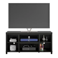 Home Trends Parsons TV Stand for TVs up to 50", True Black Oak, Parsons 50" TV Stand