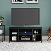 Home Trends Parsons TV Stand for TVs up to 50", True Black Oak, Parsons 50" TV Stand