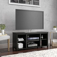 Home Trends Parsons TV Stand for TVs up to 50", True Black Oak, Parsons 50" TV Stand