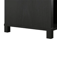 Home Trends Parsons TV Stand for TVs up to 50", True Black Oak, Parsons 50" TV Stand