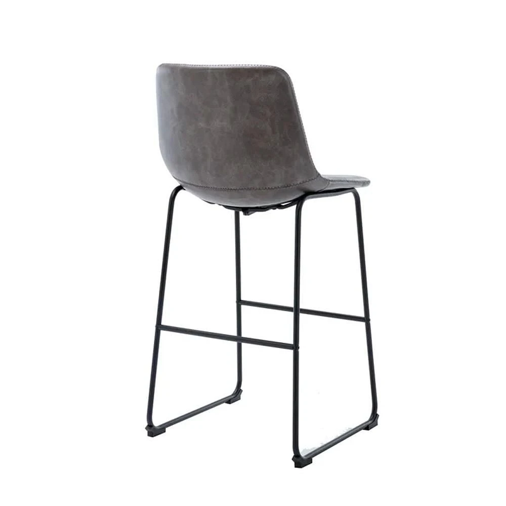 Heavenly Collection Gray Bar Stool 30" SET OF 3