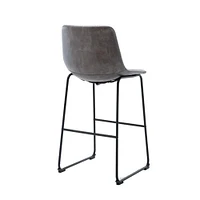 Heavenly Collection Gray Bar Stool 30" SET OF 3