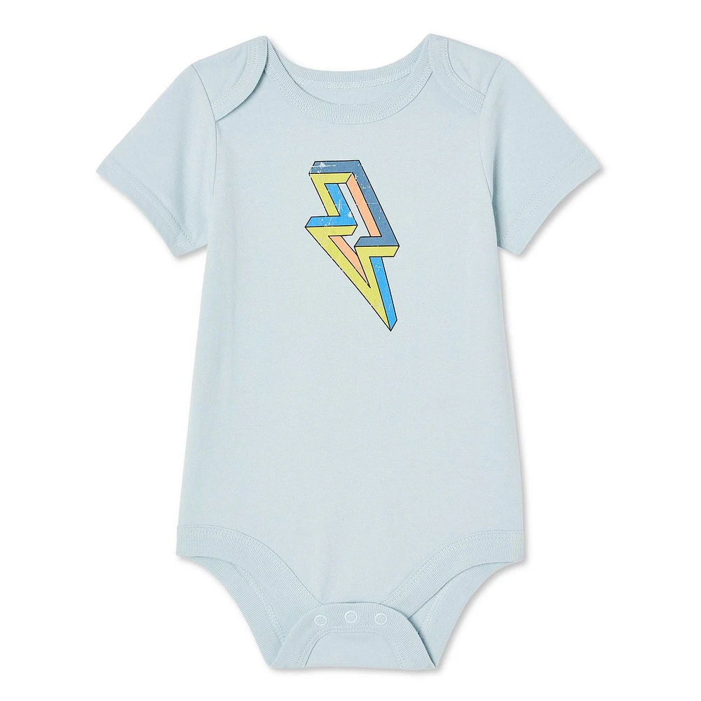 Cache-couche à manches courtes George pour bébés garçons