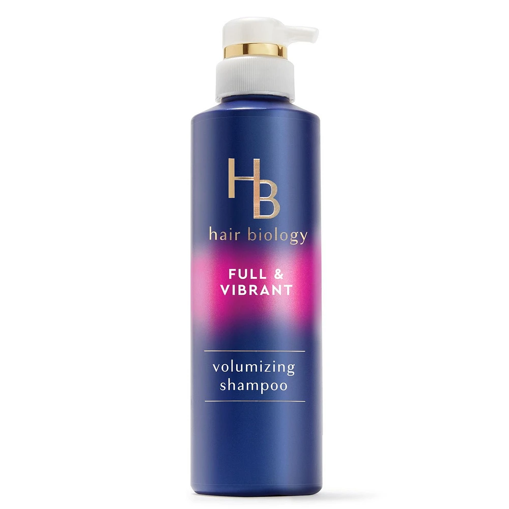 Shampooing volumisant Hair Biology avec biotine pour cheveux clairsemés, plats et fins, combat les cassures et ravive les nutriments 380 ml