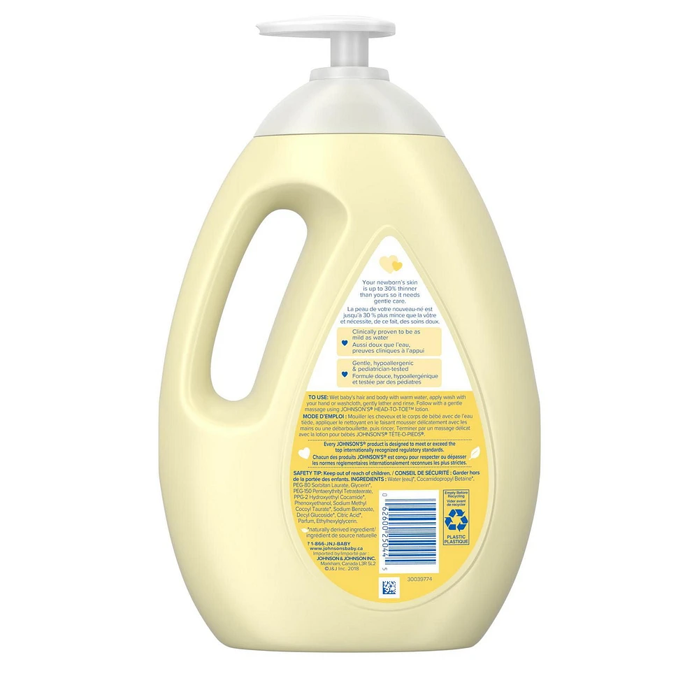 Johnson's Baby, Head-to-Toe, Baby Wash & Shampoo, 1 L