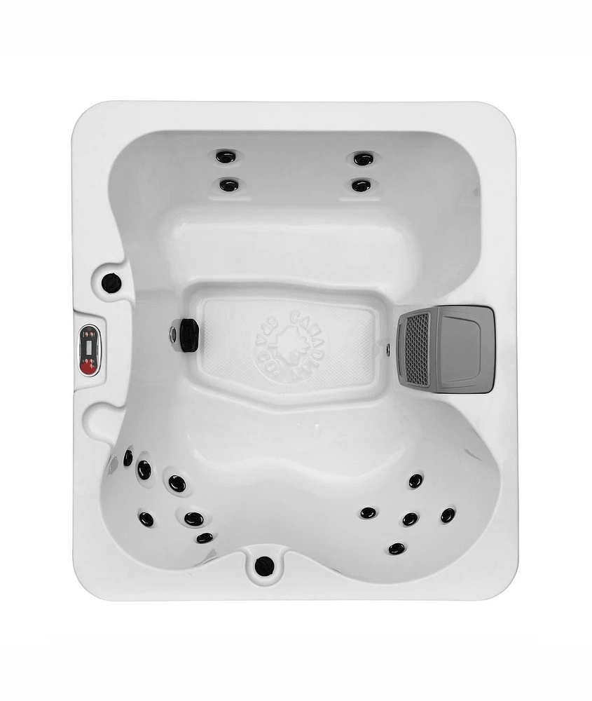 Gander 4-Person Acrylic Plug & Play Spa - With Lounger