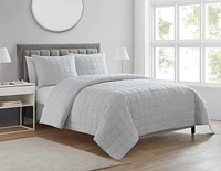 Avery Pure Cotton Bamboo Box 3 Piece Double/Queen Quilt Set