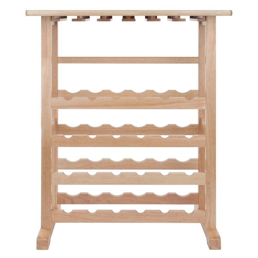 Winsome Vinny 24-Bottle Wine Rack, Natural - 83024