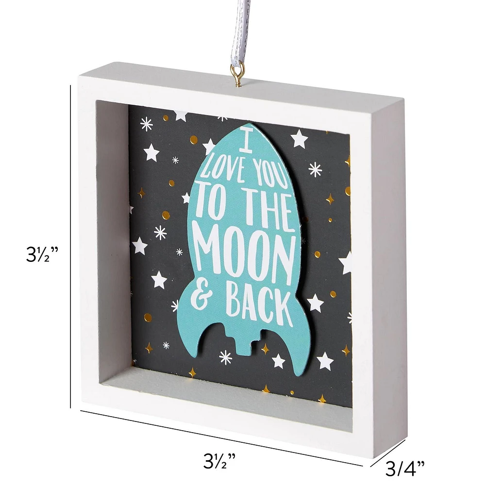 Holiday Time Love You To The Moon Ornament