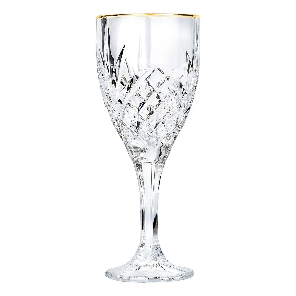 Ashford Gold Wine Glass 300 ml, Set of 4