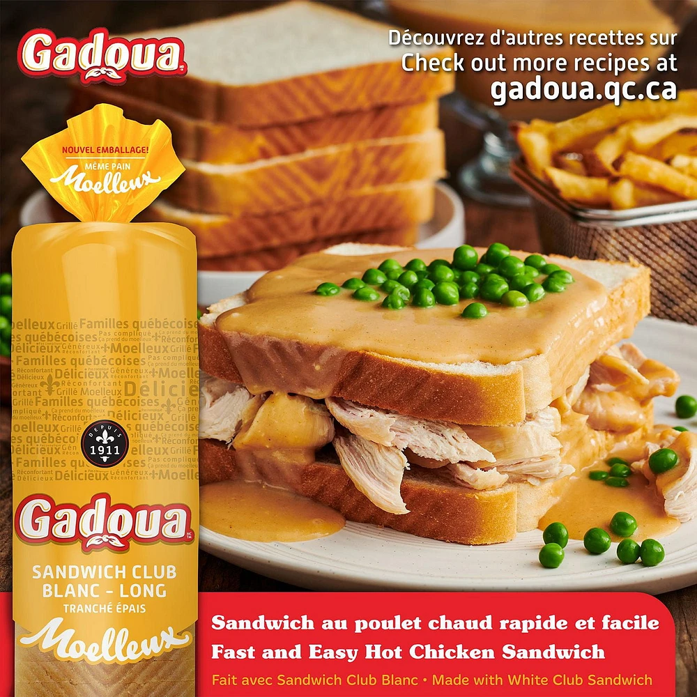 Gadoua®  Gadoua Moelleux White Long Sandwich Bread, 675 g