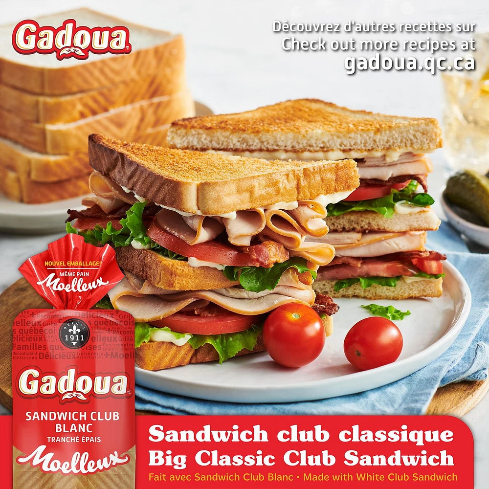 Gadoua Moelleux Thick Sliced White Bread, 675 g
