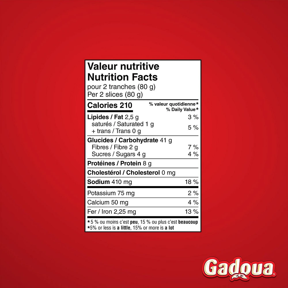 Gadoua Moelleux Thick Sliced White Bread, 675 g