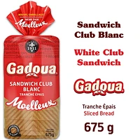 Gadoua Moelleux Thick Sliced White Bread, 675 g