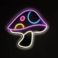 Merkury Innovations 13.4" Mushroom LED Neon Wall Sign, Mushroom LED Neon Wall Sign