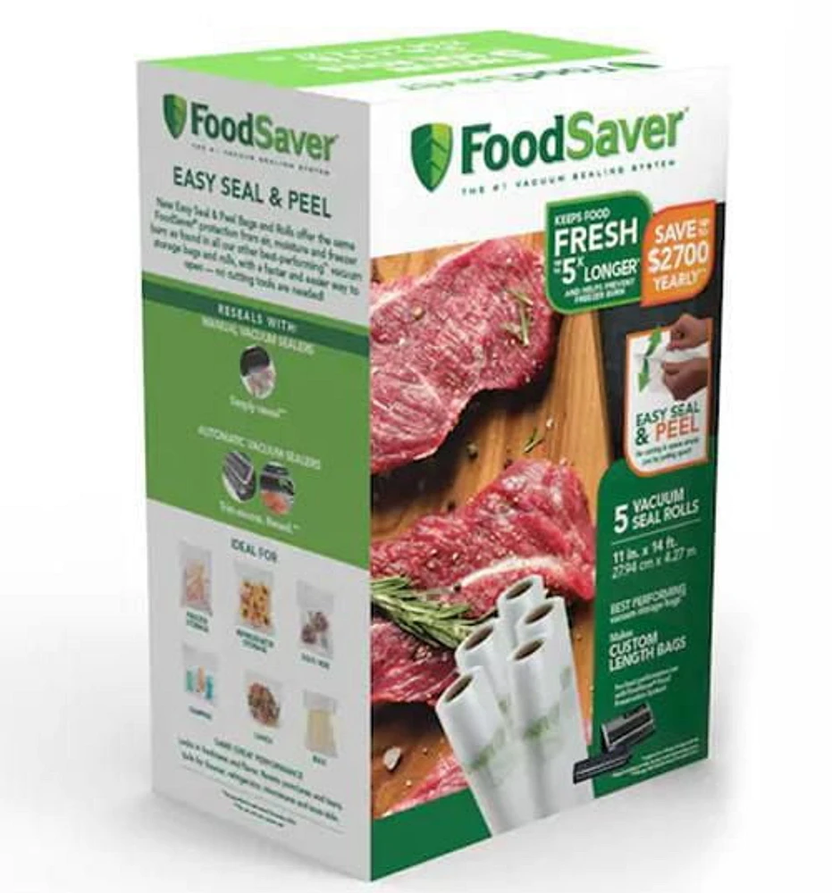 FoodSaver 11" x 14' Easy Seal & Peel Vacuum Seal Rolls