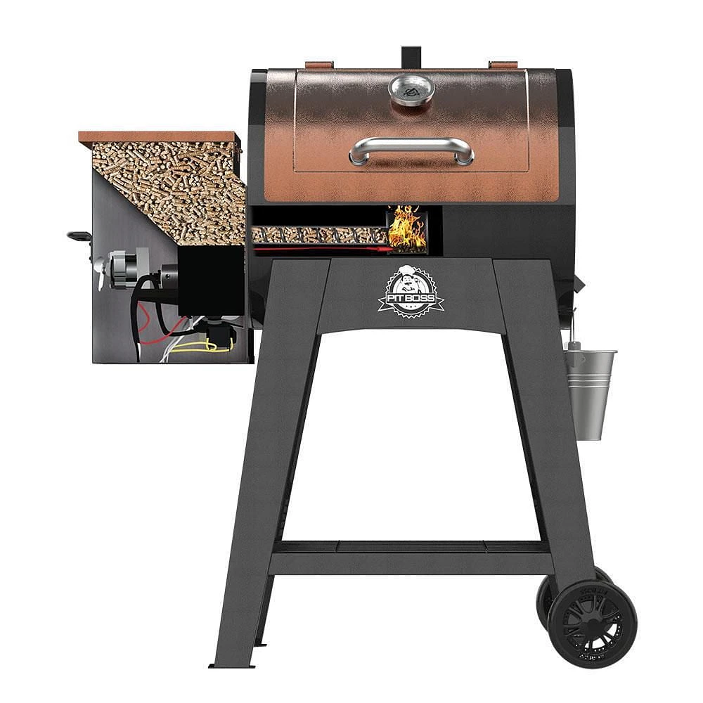 Pit Boss Lexington 540 Sq. In. Pellet Grill with Flame Broiler and Meat Probe, 540 sq in cooking surface