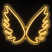 Merkury Innovations 15.75" Wings LED Neon Wall Sign, Wings LED Neon Wall Sign