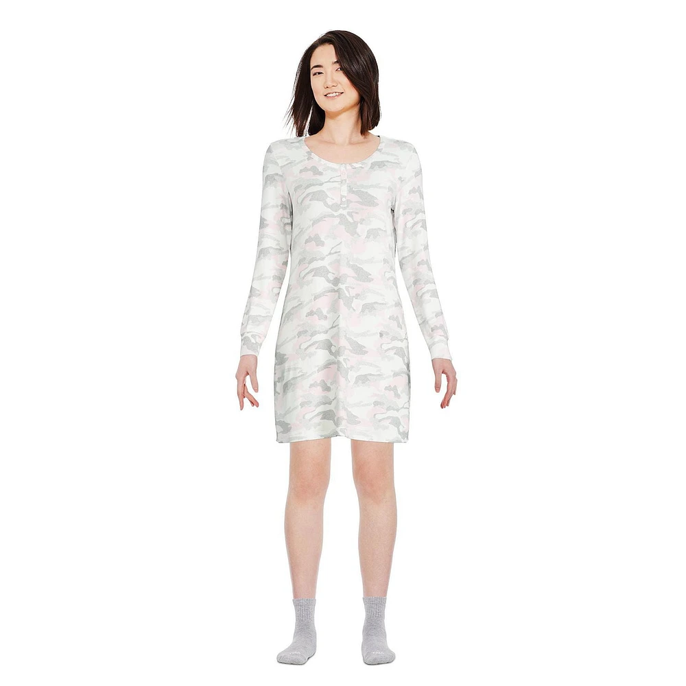Chemise de nuit henley en hacci George pour femmes