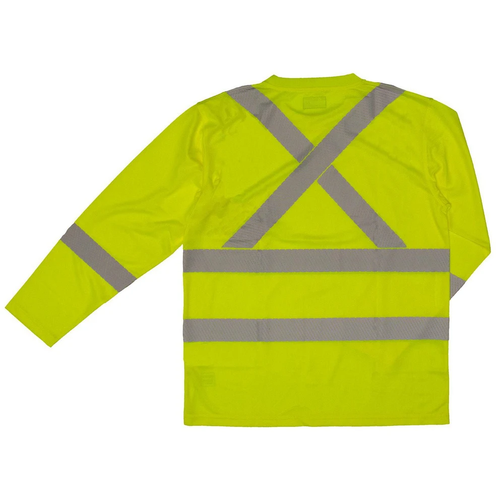 Tough Duck Long Sleeve Polyester Birdseye Safety T-Shirt