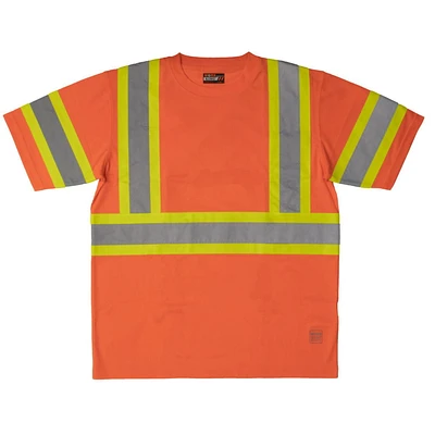 T-SHIRT DE SÉCURITÉ À MANCHES COURTES TOUGH DUCK AVEC RUBAN RÉFLÉCHISSANT 2 "SUR UN SUPPORT CONTRASTE 4