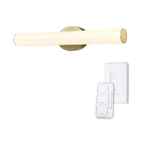 AmbianceSelect™ 24" Brass Dimmable Color Adjustable LED Integrated Vanity Light with Wall Mount Dimmer Remote, 91005758