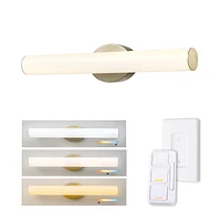 AmbianceSelect™ 24" Brass Dimmable Color Adjustable LED Integrated Vanity Light with Wall Mount Dimmer Remote, 91005758