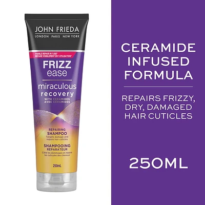 John Frieda Frizz Ease Miraculous Recovery Repairing Shampoo for Damaged Dry Hair, 250 mL