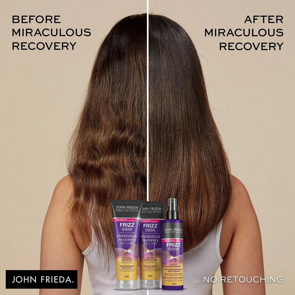 John Frieda Frizz Ease Miraculous Recovery Repairing Shampoo for Damaged Dry Hair, 250 mL