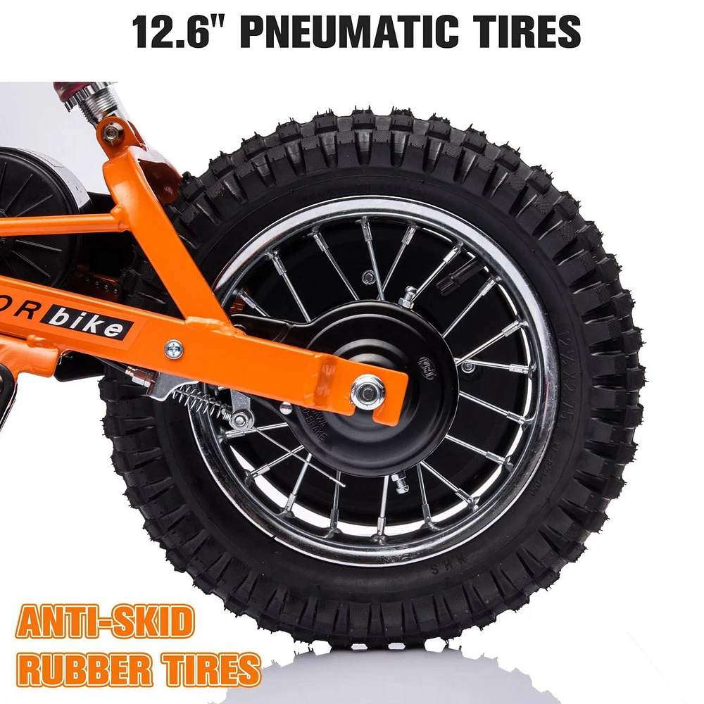 Upgraded 24V/250W SuperMoto Dirt Bike for Kids- KidsVIP