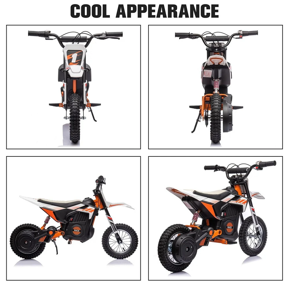 Upgraded 24V/250W SuperMoto Dirt Bike for Kids- KidsVIP